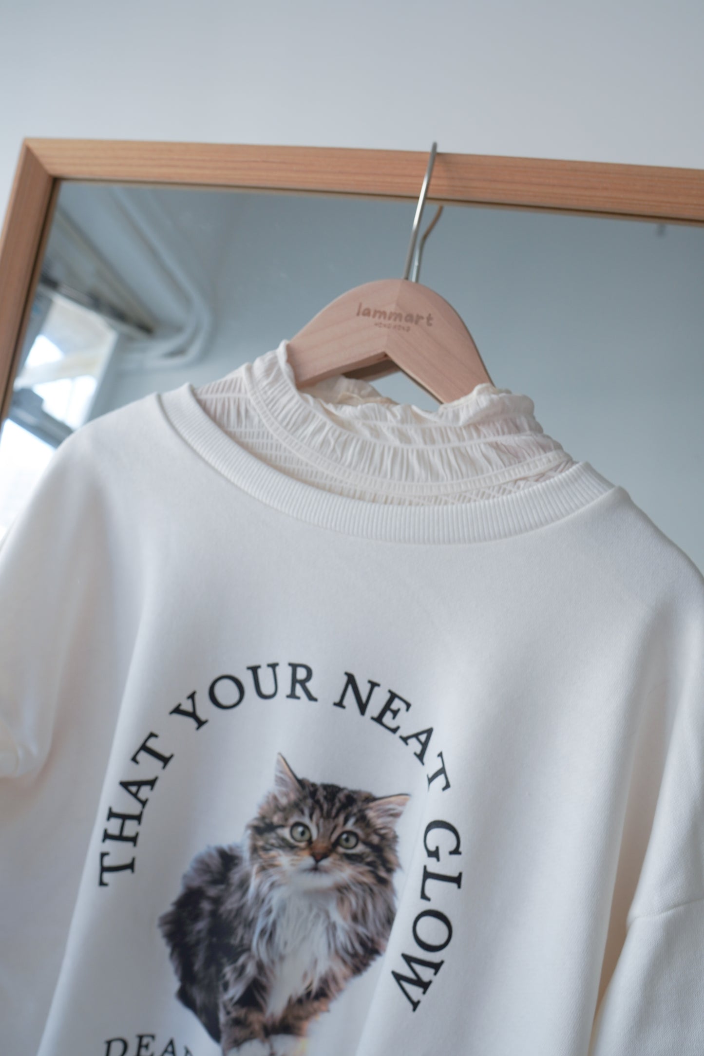 <預訂> 暖笠笠可愛小貓圖案拉絨毛衛衣｜兩色入