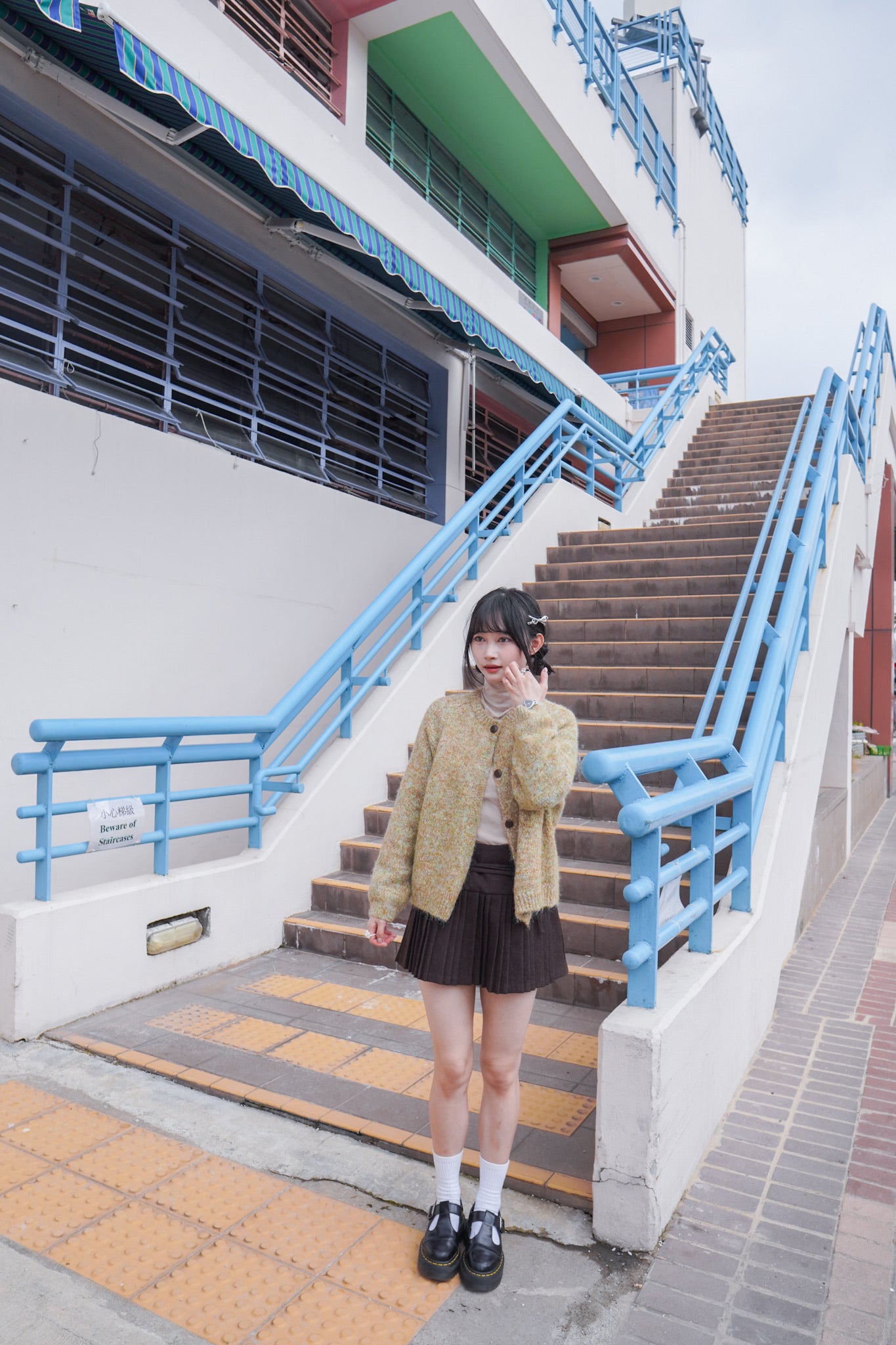 <現貨> 羊毛混紡針織冷外套｜兩色入