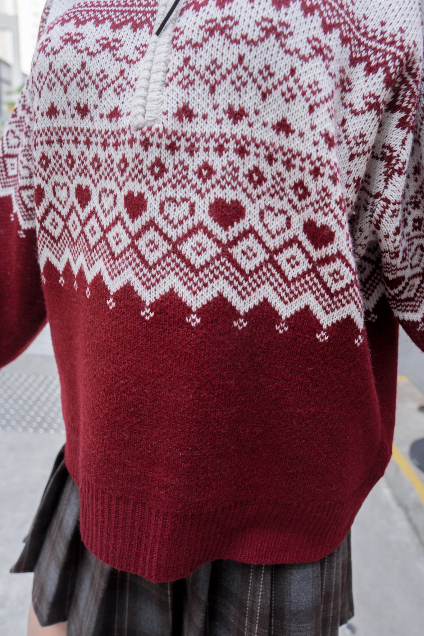 <現貨> 聖誕Party必入🎅🏻🌟北歐風半拉鍊針織長袖上衣