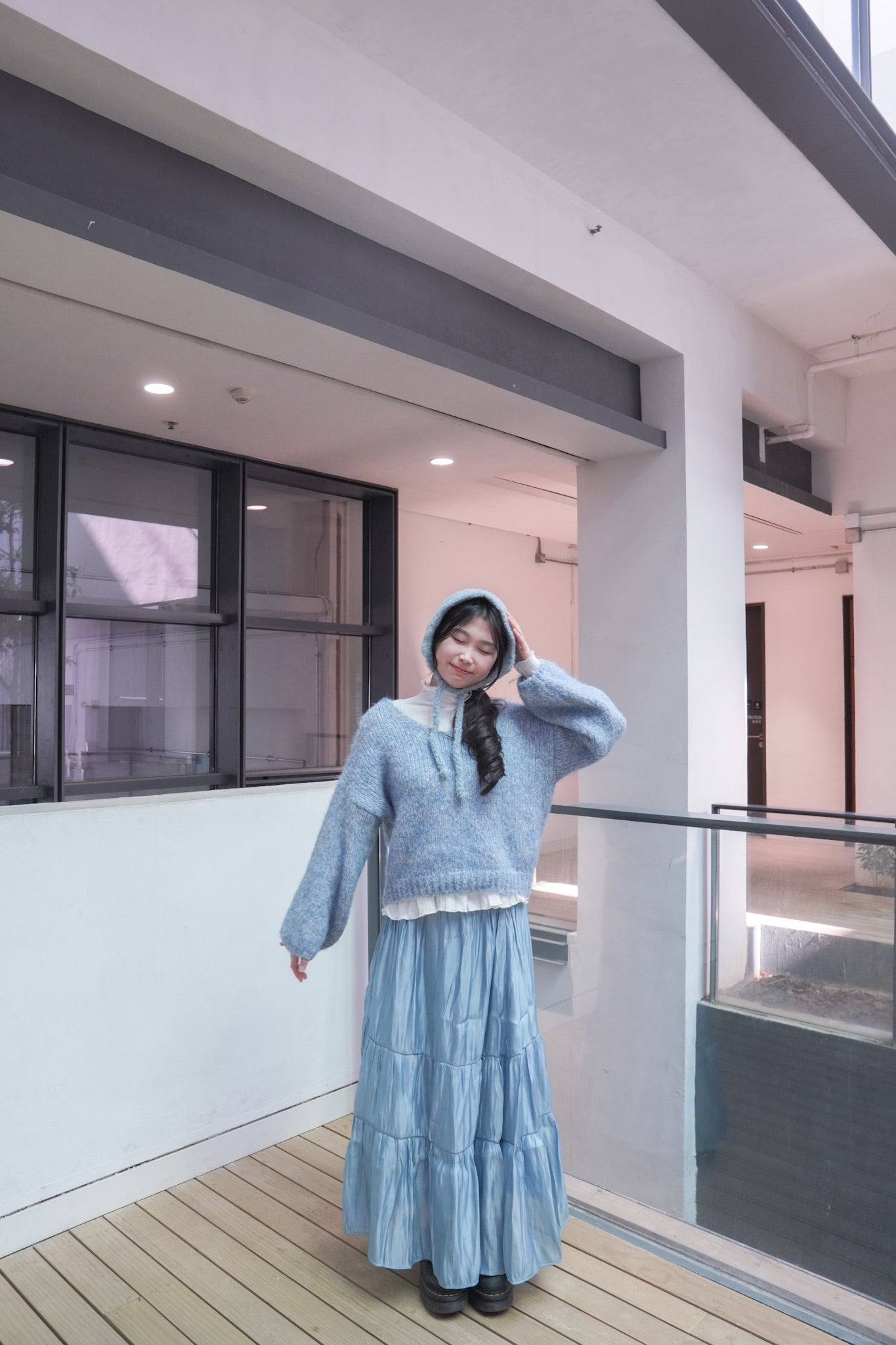 <現貨> 棉花糖BlingBling拼接半身長裙