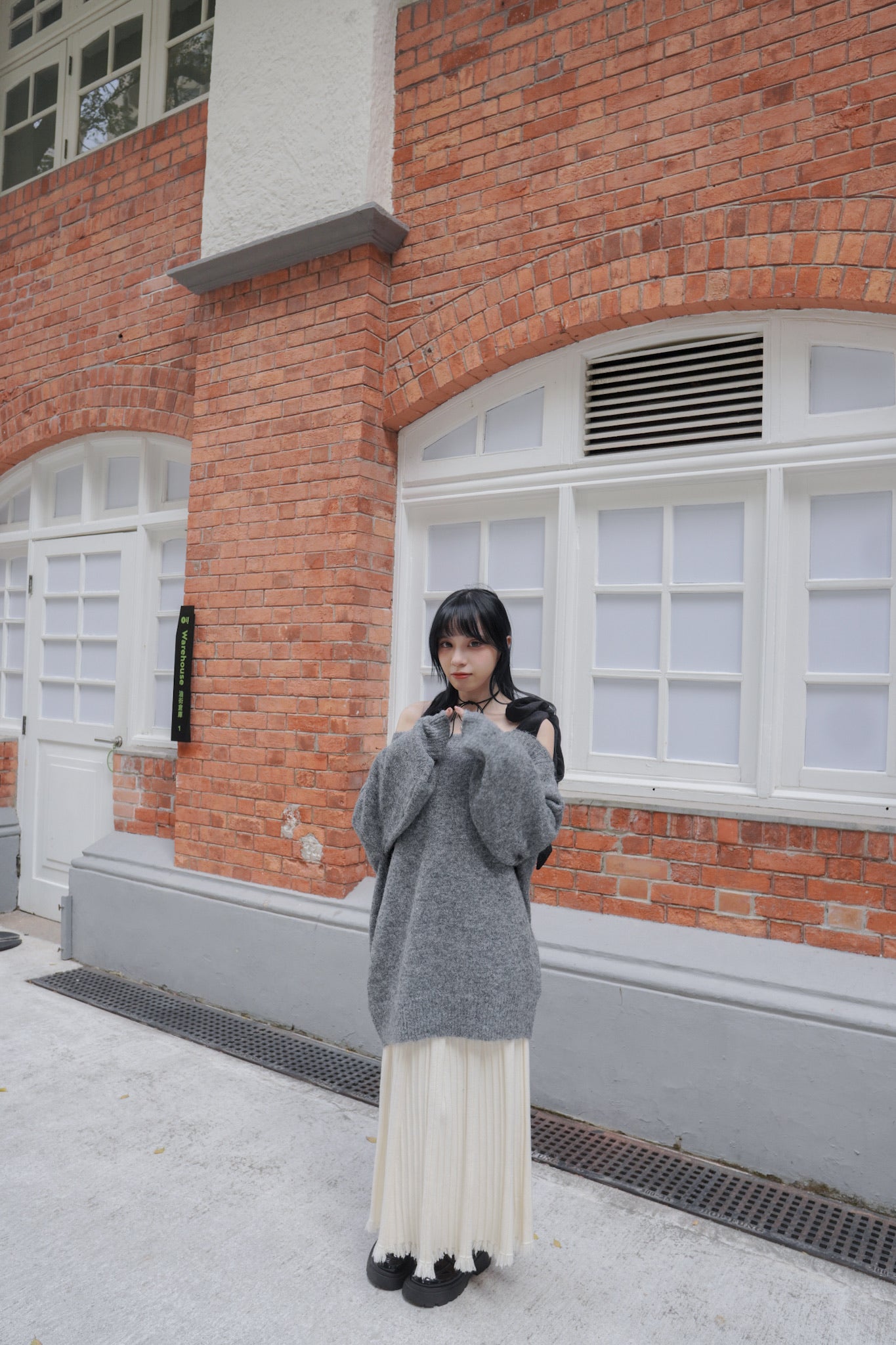 <預訂> 自家製 流蘇針織半身長裙｜兩色入