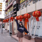 <預訂> 自家製 褶皺透明Ruffle邊立體花花高領內搭打底上衣｜兩色入