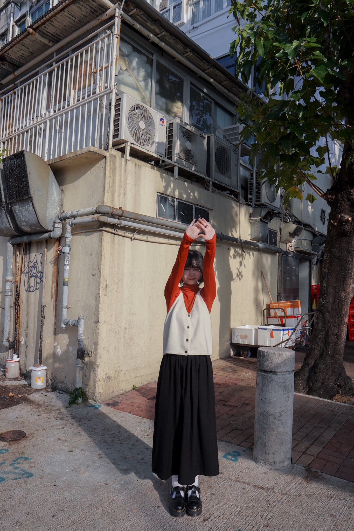 <現貨> 簡約針織v領鈕扣馬甲背心｜兩色入