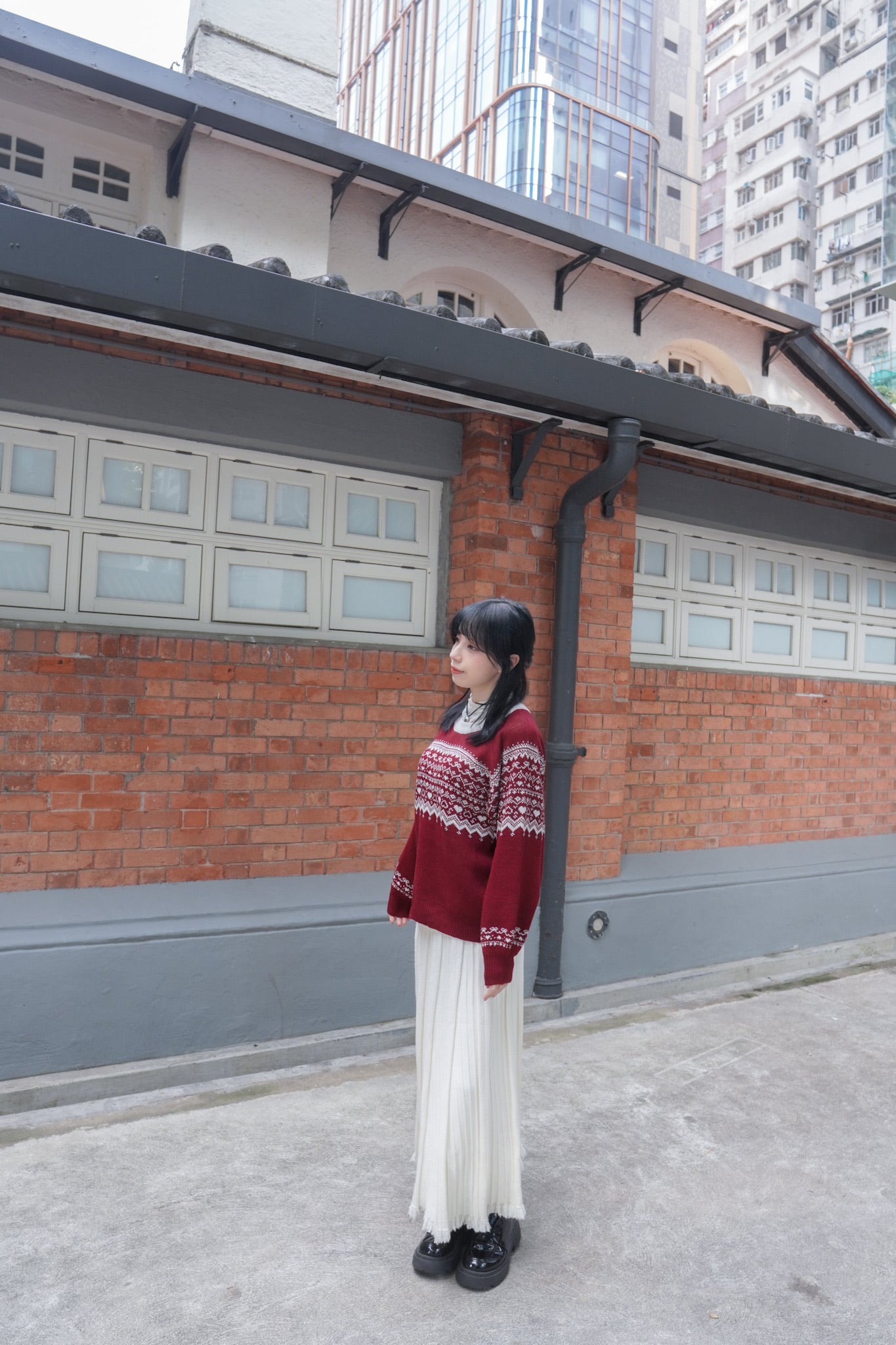 <預訂> 自家製 流蘇針織半身長裙｜兩色入