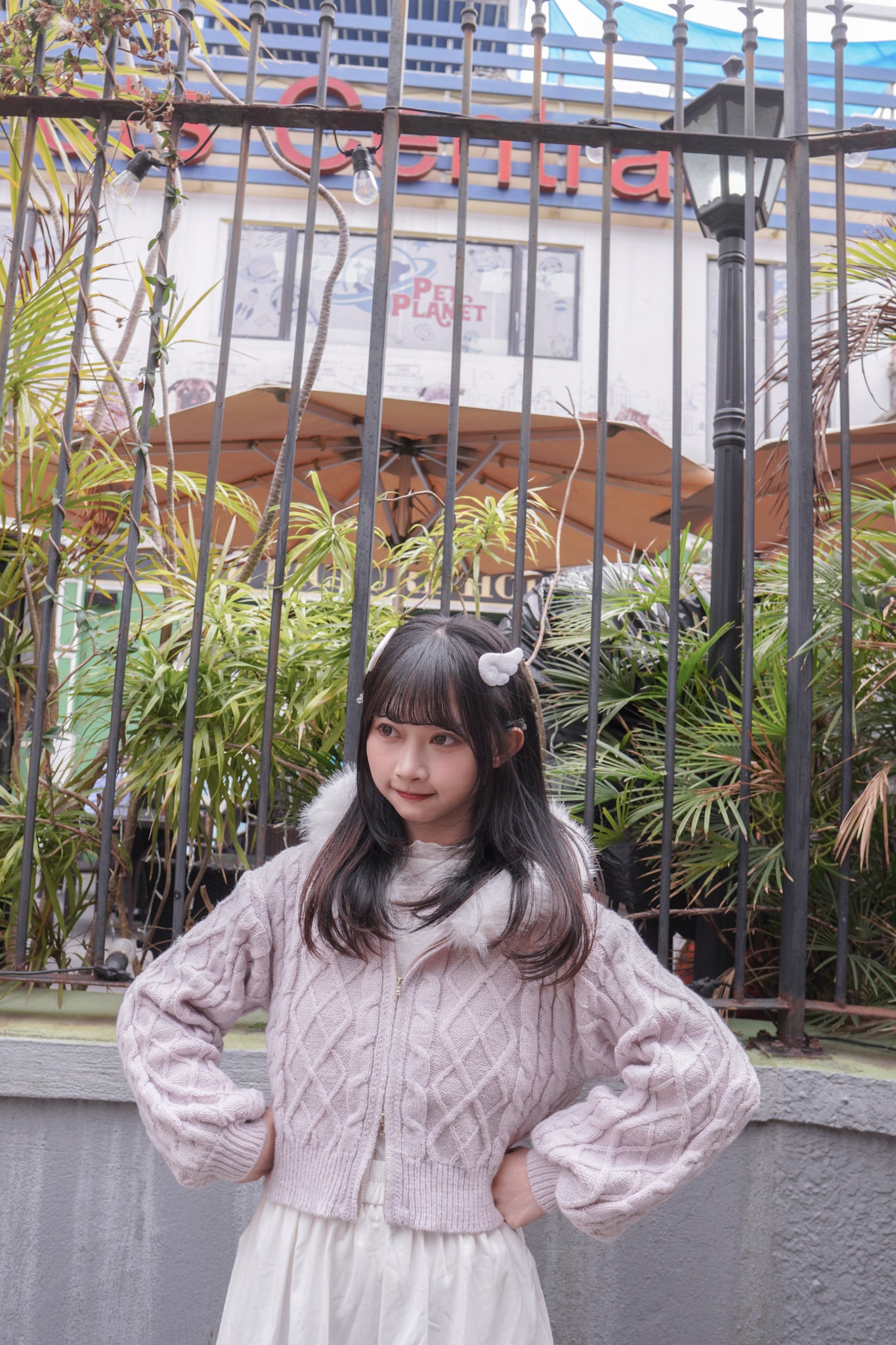 <現貨> 毛絨連帽麻花針織保暖外套 | 五色入