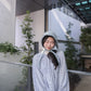 <現貨> 小眾立體羽毛鏤空傘型長袖上衣｜兩色入
