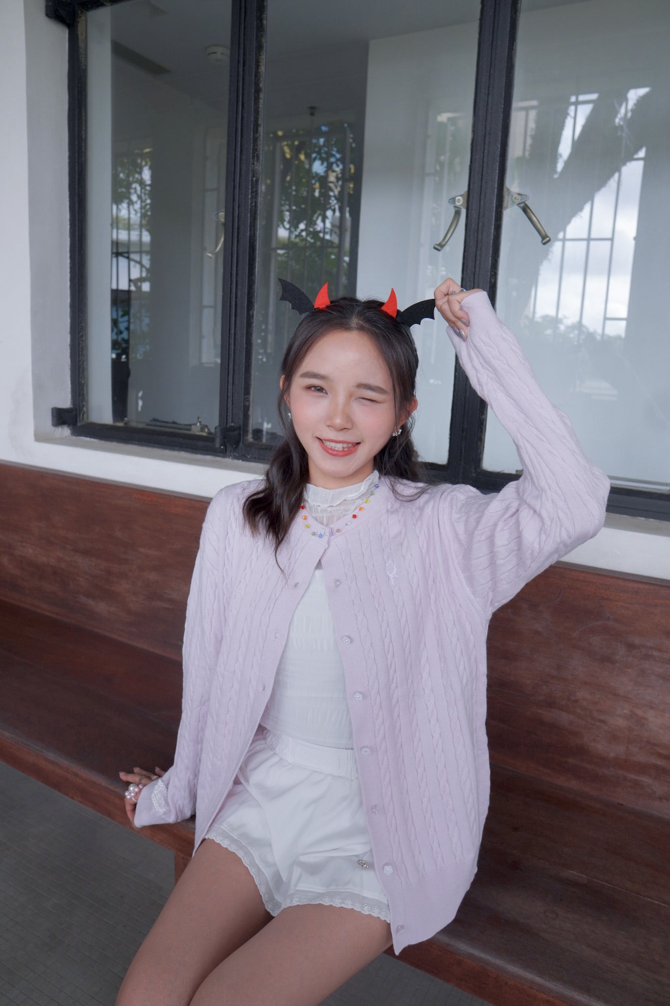 <現貨> 自家製 衣櫃必備！褶皺透明Ruffle邊高領內搭打底上衣