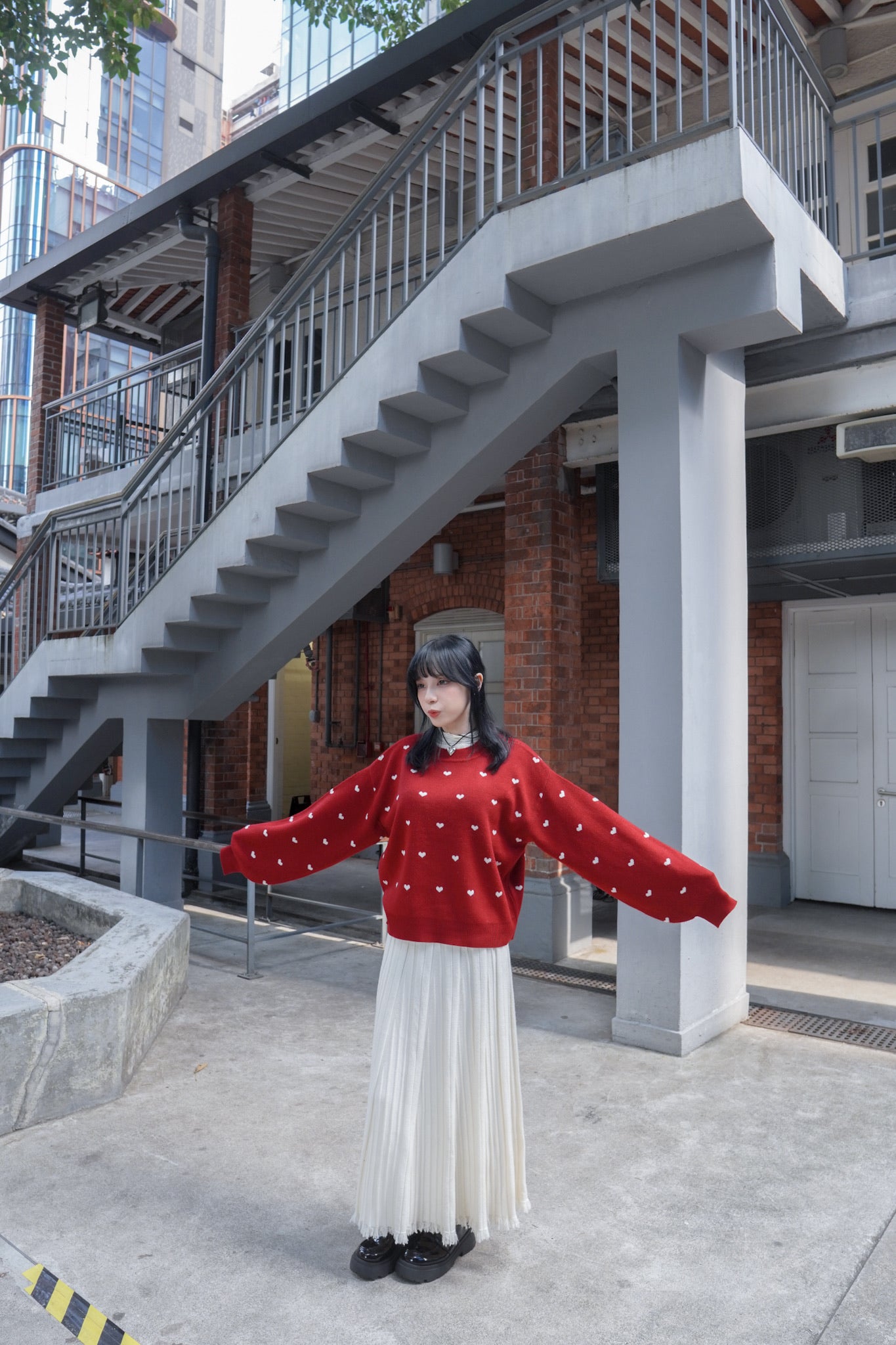 <預訂> 自家製 褶皺透明Ruffle邊立體花花高領內搭打底上衣｜兩色入