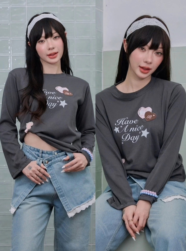 <預訂> 泰國小眾品牌🇹🇭 Have A Nice Day 長袖上衣 | 七色入