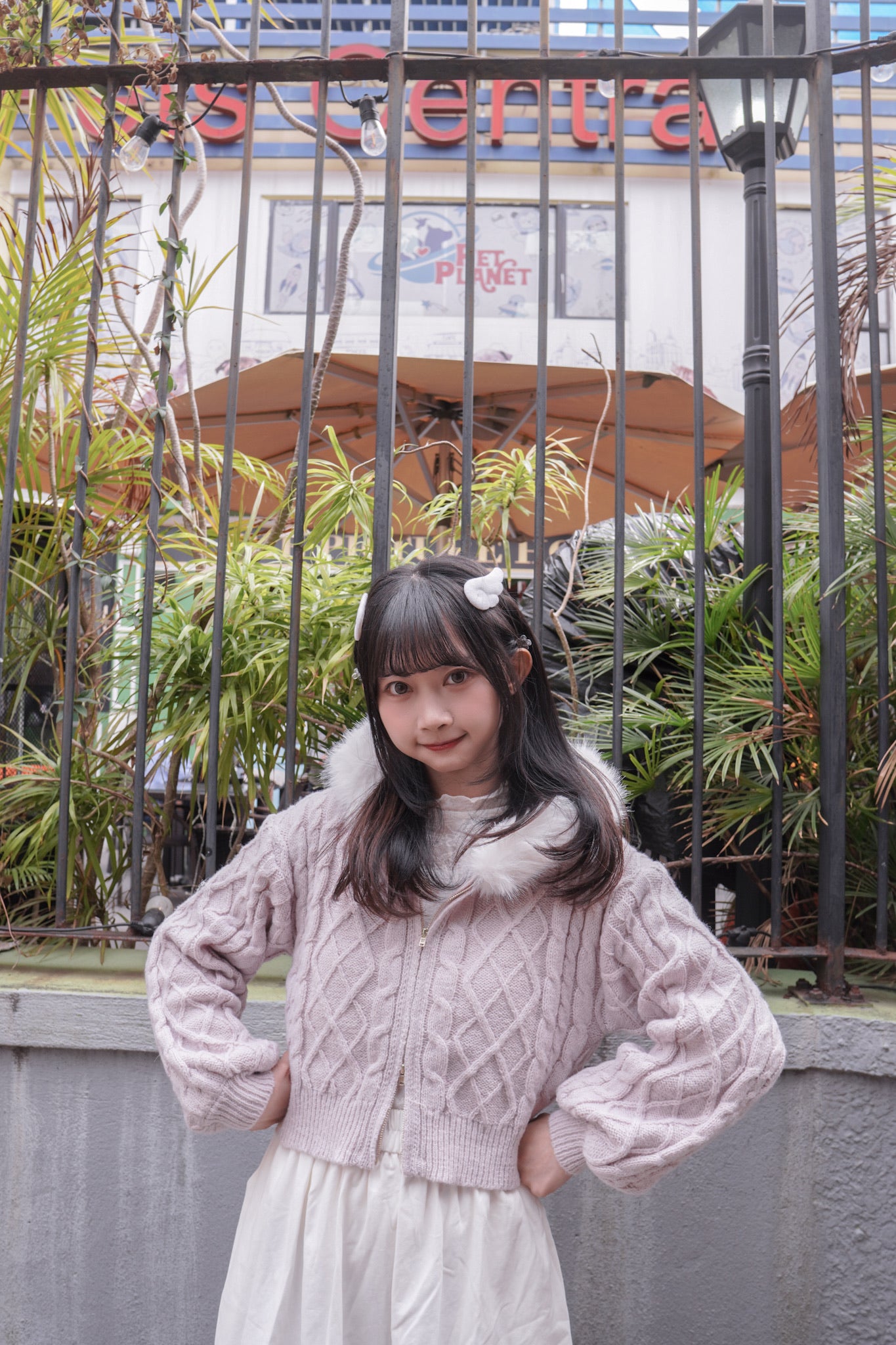 <現貨> 毛絨連帽麻花針織保暖外套 | 五色入