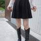 <現貨> 自家製 彈性針織百褶半身短裙