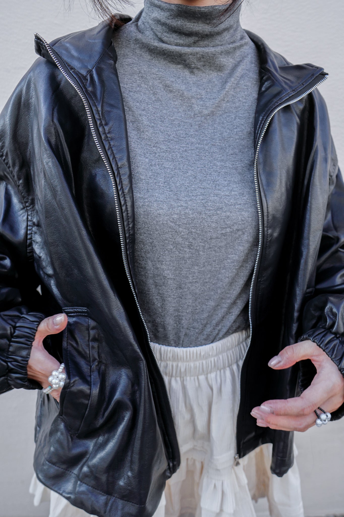 <現貨> 自家製 首批價 PU型格皮褸！版型大讚