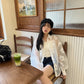 <預訂> 越南小眾品牌🇻🇳 Oversized 薄紗花花長袖雪紡襯衫