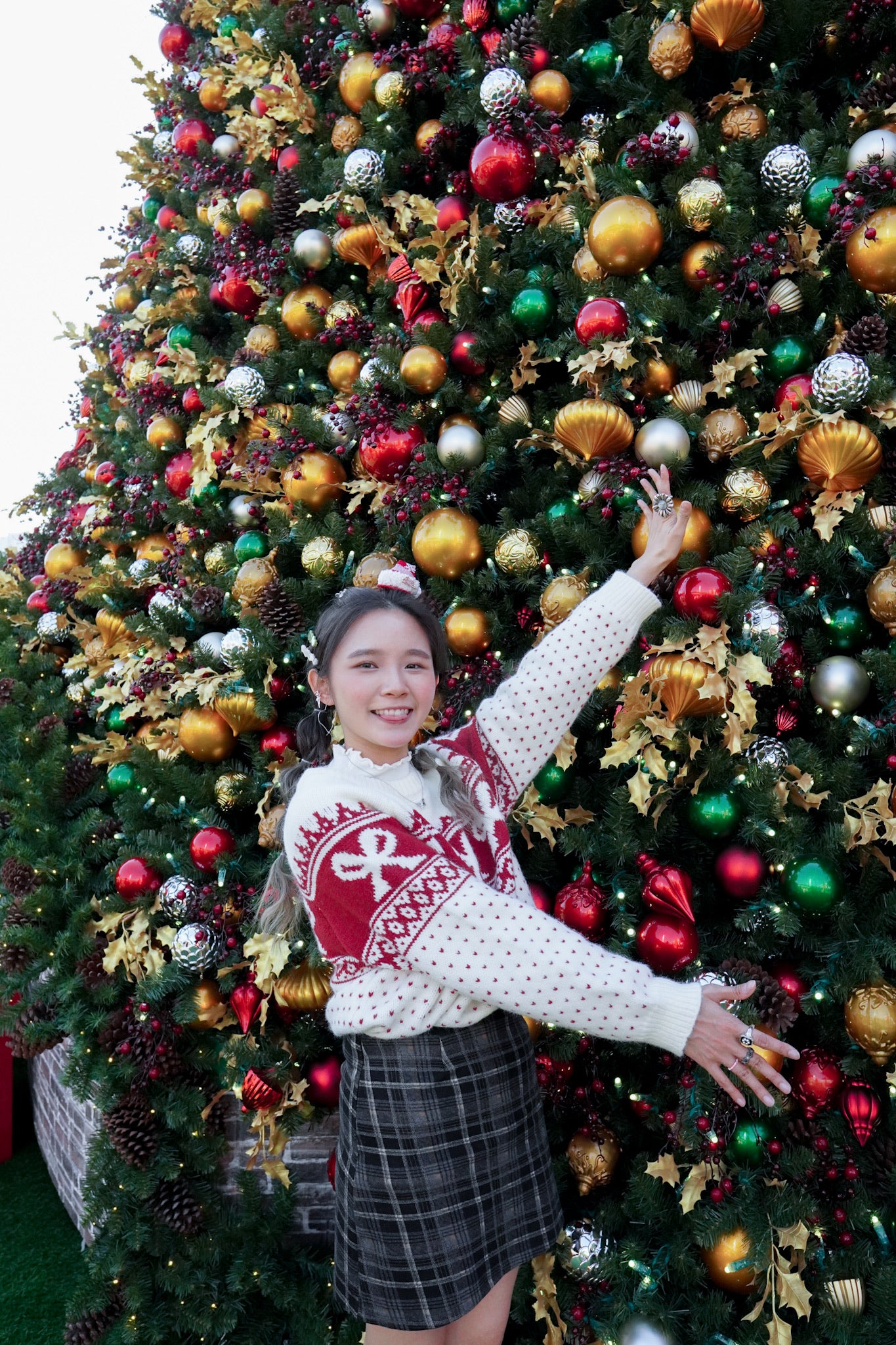 <現貨> 聖誕專屬🎄大蝴碟結長袖針織上衣
