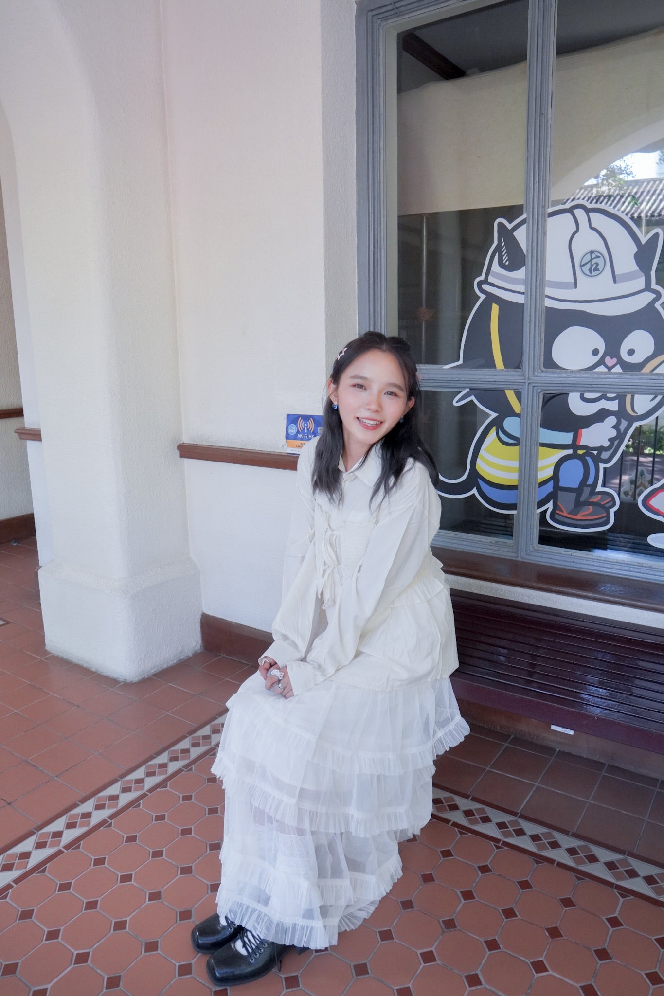 <現貨> 皺皺吊帶背心+長袖裇衫兩件套