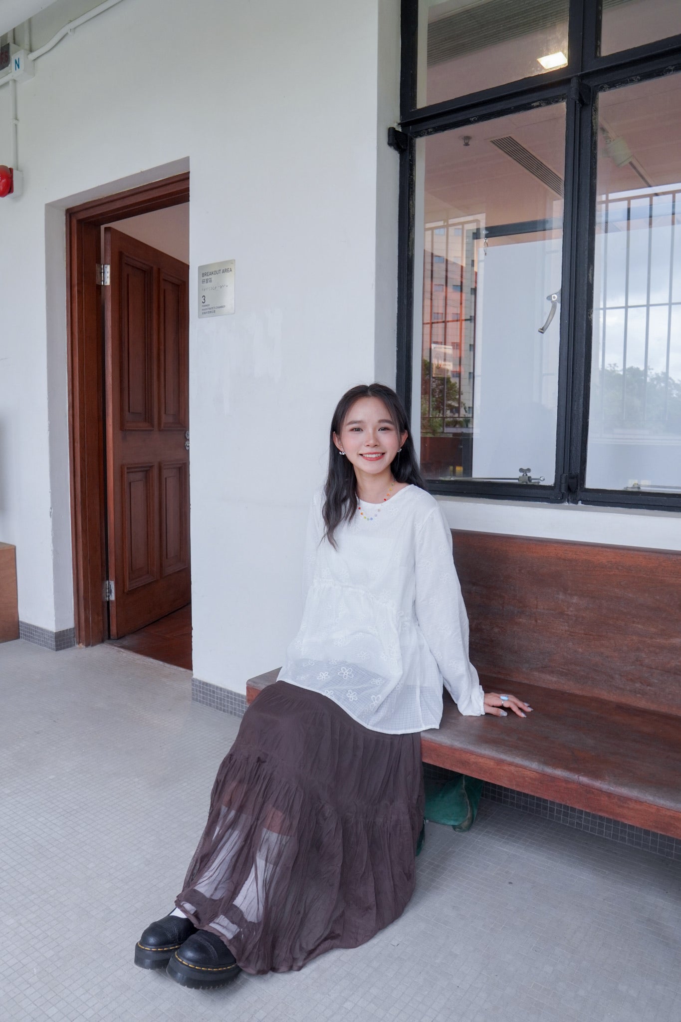 <現貨> 獨家款 泰國人手製作! 格紋小花卉泡泡袖上衣｜兩色入