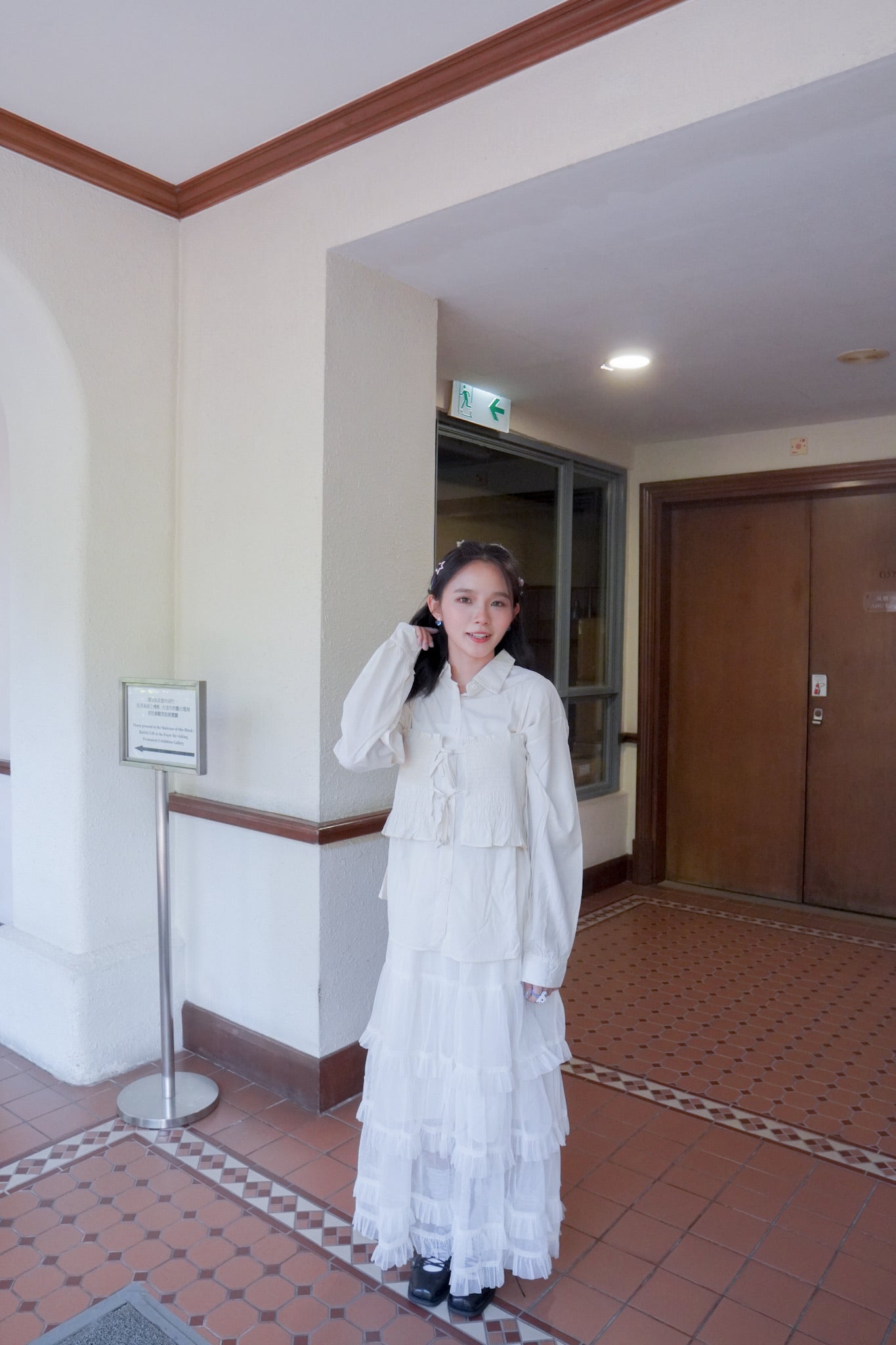 <預訂> 2025新款易襯超仙！薄紗蛋糕半身長裙｜兩色入