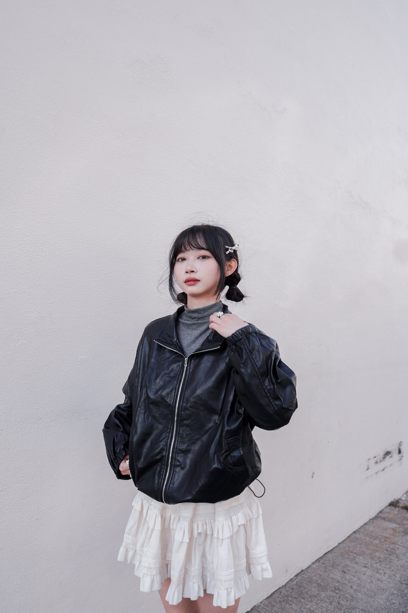 <現貨> 秋冬專屬♡ 絲絨蛋糕短裙 | 兩色入