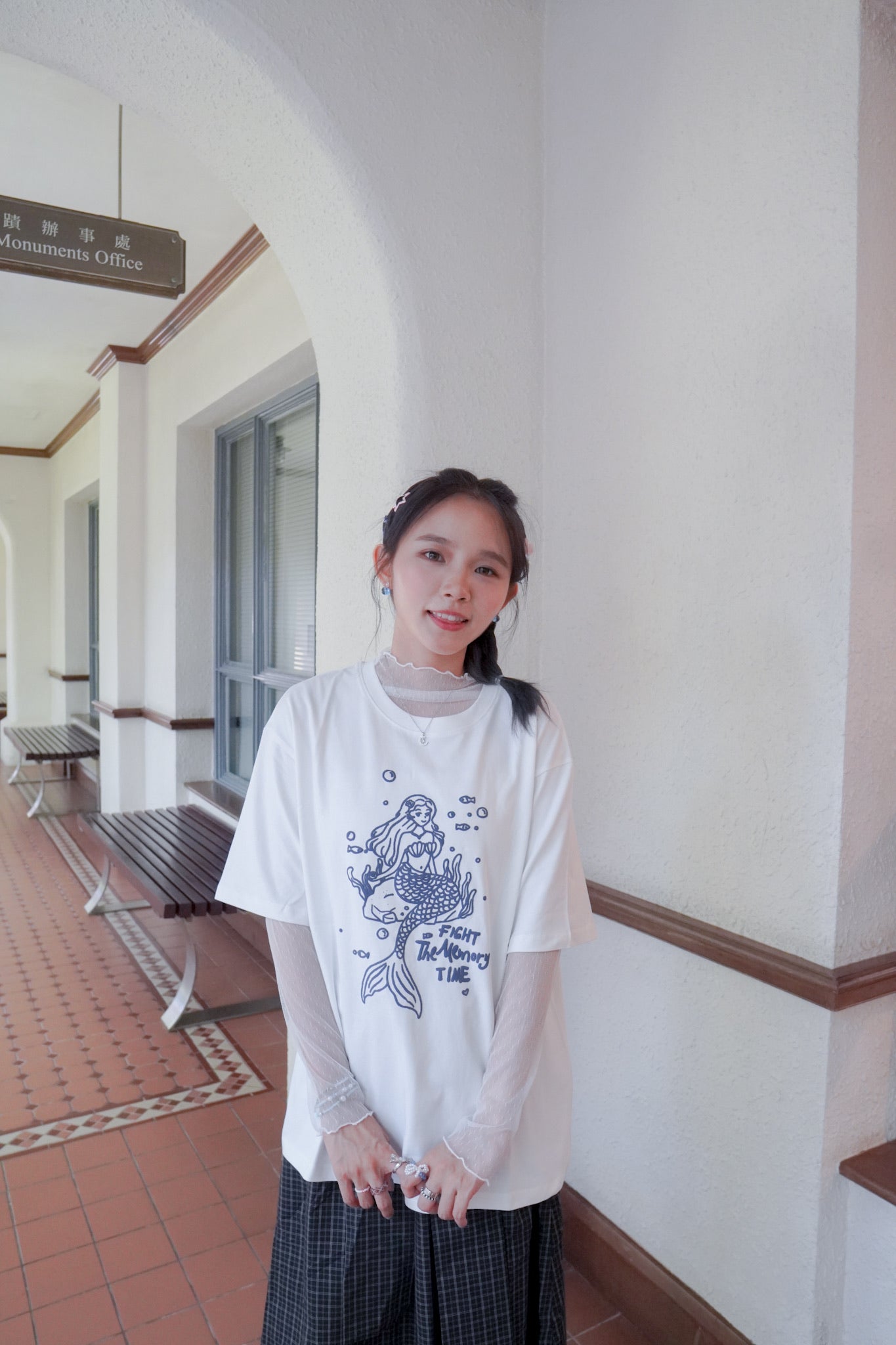 <現貨> 四季也OK！圓點薄紗蕾絲長袖打底內搭｜四色入