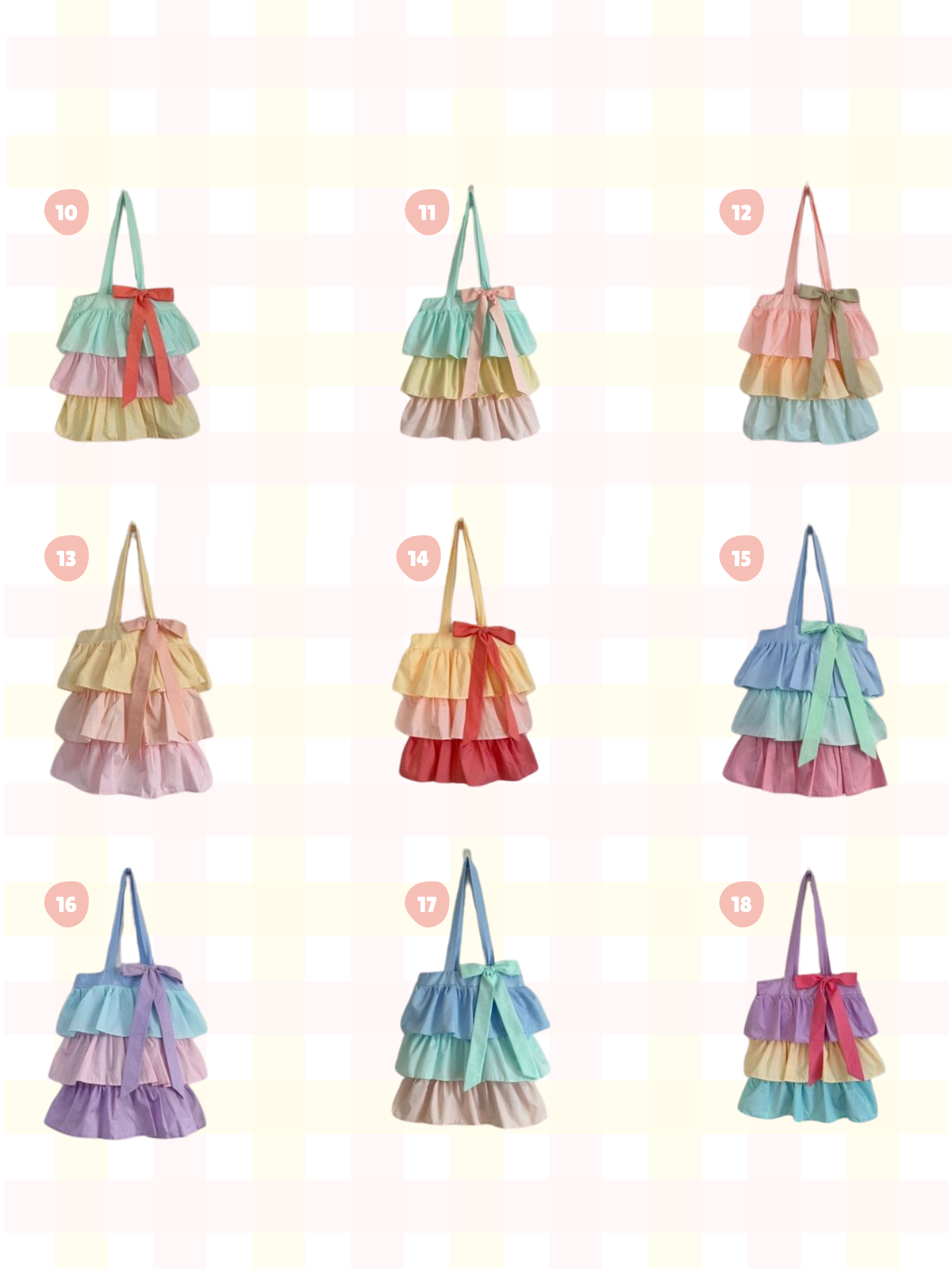 <預訂> 泰國人手製作🇹🇭 超人氣大容量三層蛋糕Tote Bag(內有小口袋) | 多色入