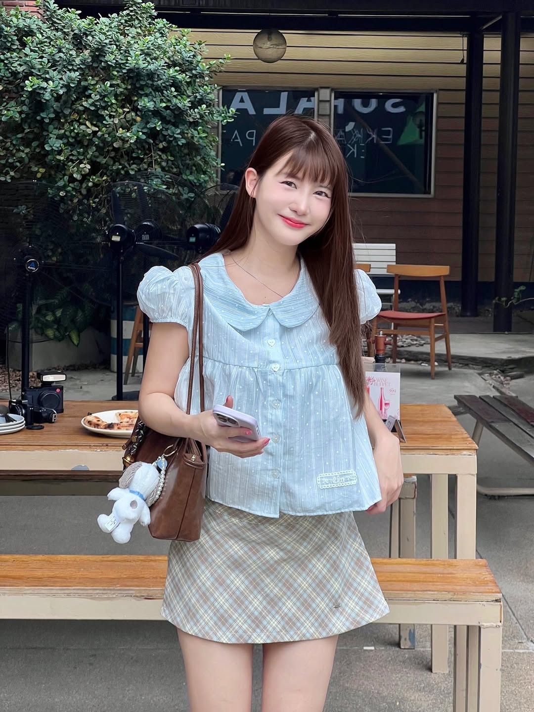 <預訂> 泰國小眾品牌🇹🇭 寬鬆彼得潘領泡泡袖襯衫 | 四色入
