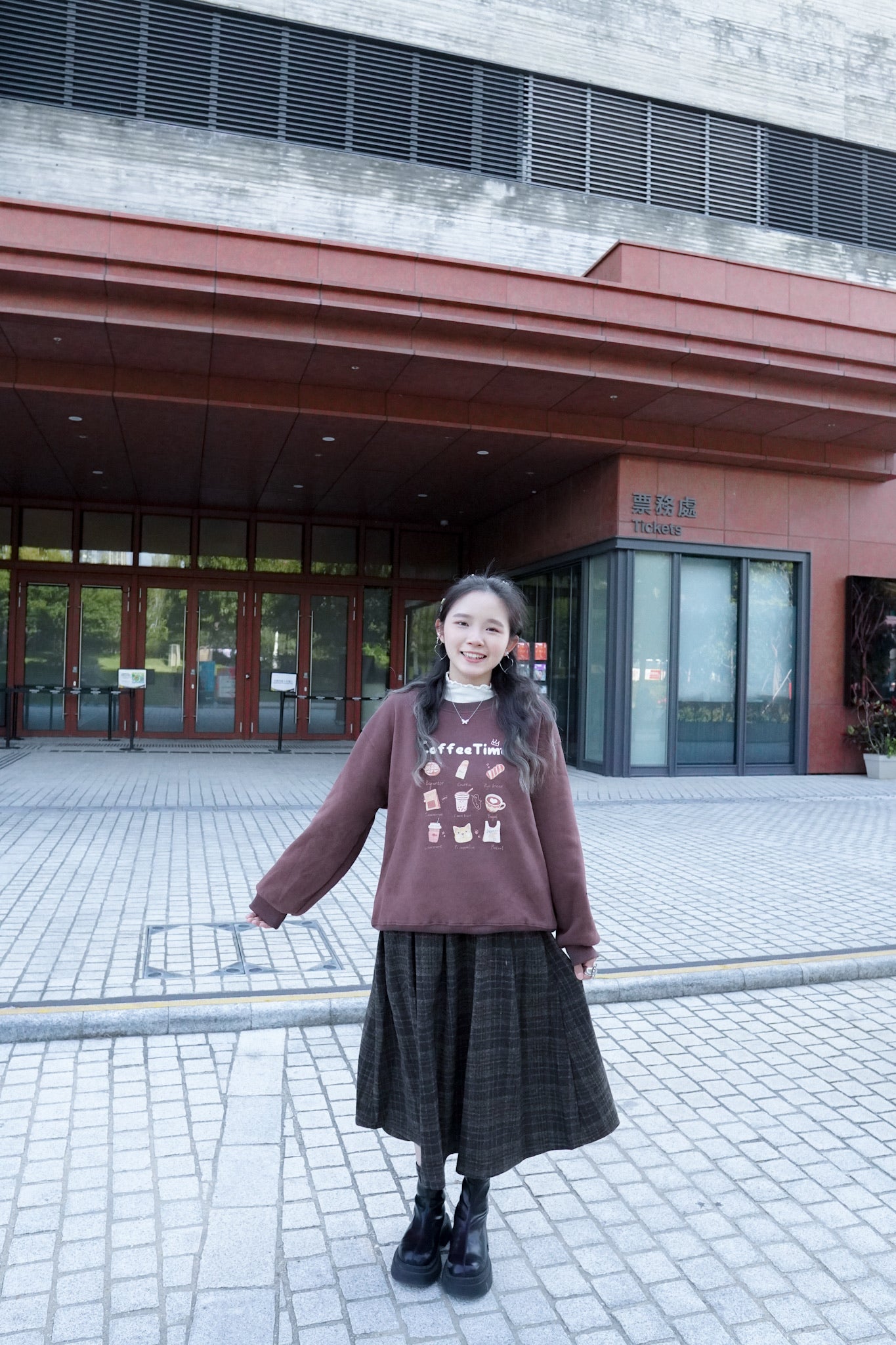 <現貨> 冬日感滿滿！韓系Coffee Shop長袖衛衣｜兩色入