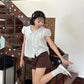 <預訂> 泰國小眾品牌🇹🇭 寬鬆彼得潘領泡泡袖襯衫 | 四色入