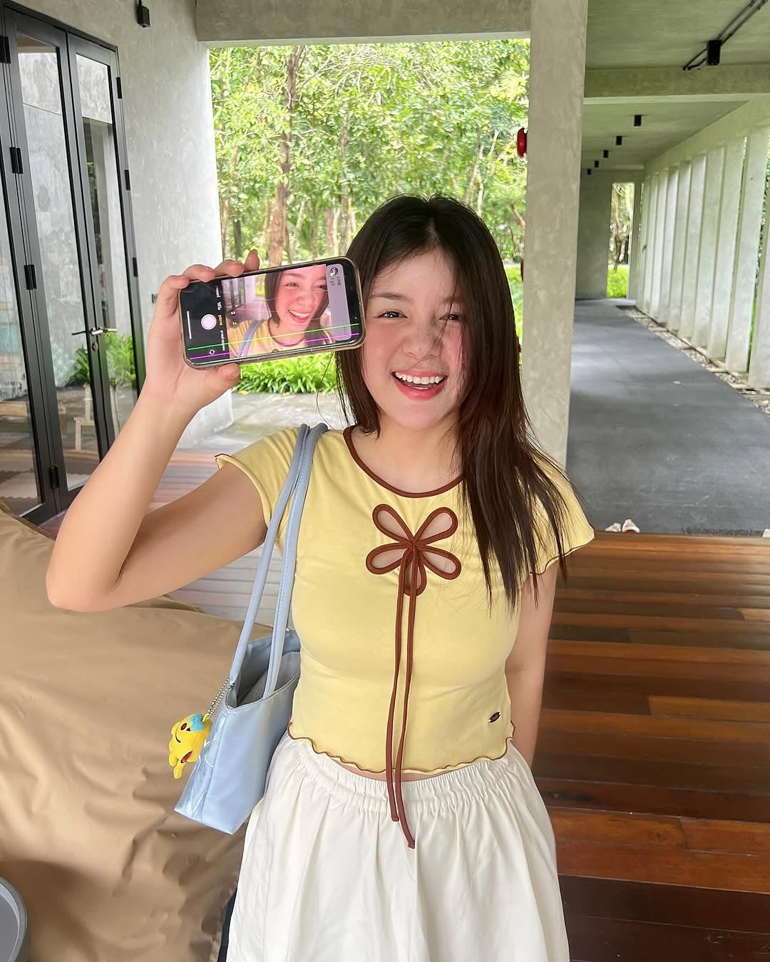 <預訂> 高質泰國人氣小眾品牌🇹🇭 花卉蝴蝶結ruffle短袖上衣｜三色入