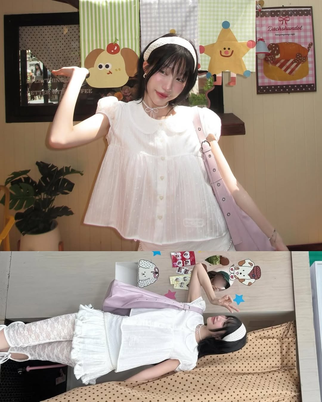 <預訂> 泰國小眾品牌🇹🇭 寬鬆彼得潘領泡泡袖襯衫 | 四色入