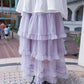 <預訂> 2025新款易襯超仙！薄紗蛋糕半身長裙｜兩色入