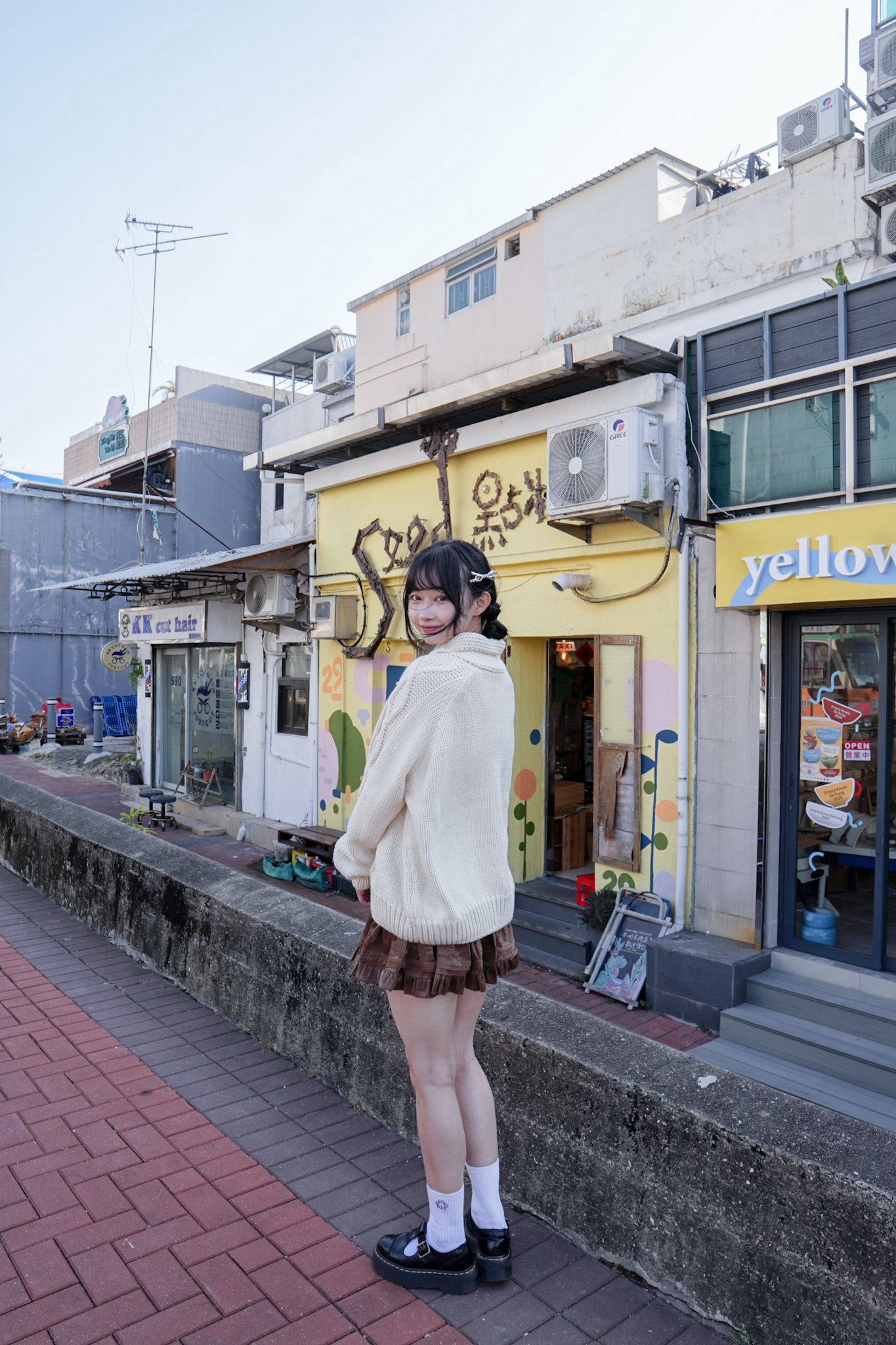 <現貨> 學園風UP♡ 粗針織麻花外套