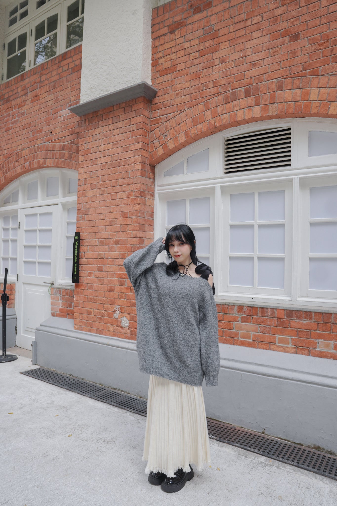 <預訂> 自家製 流蘇針織半身長裙｜兩色入