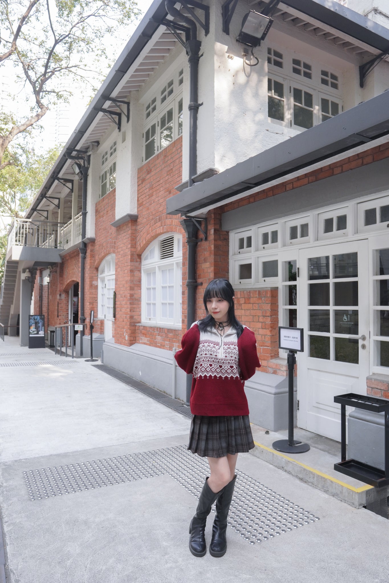 <現貨> 聖誕Party必入🎅🏻🌟北歐風半拉鍊針織長袖上衣