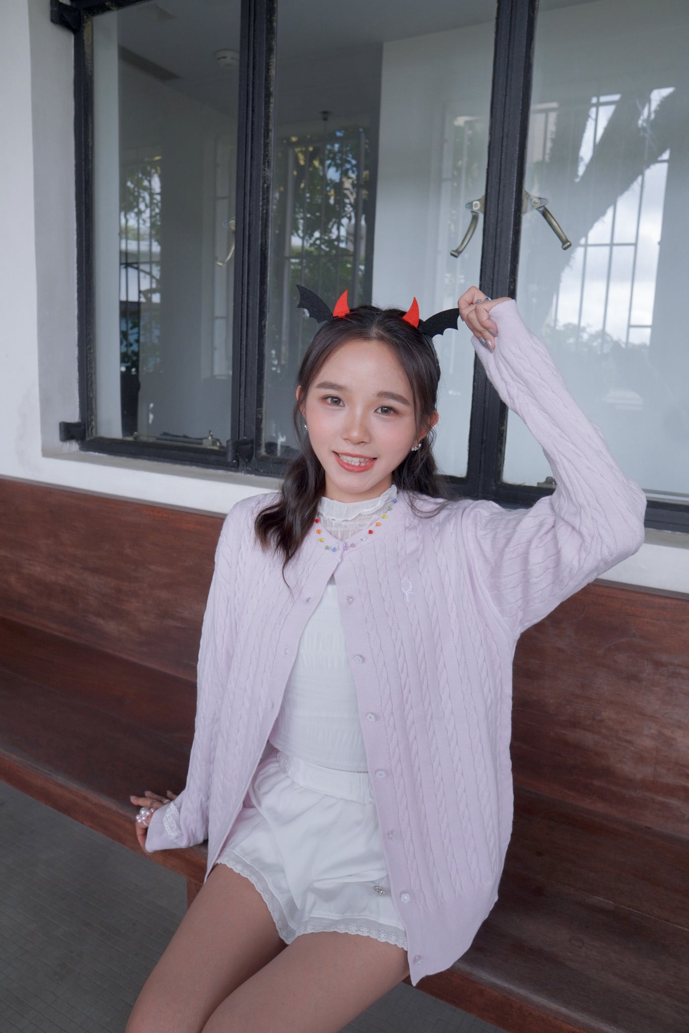 <現貨> 自家製 衣櫃必備！褶皺透明Ruffle邊高領內搭打底上衣