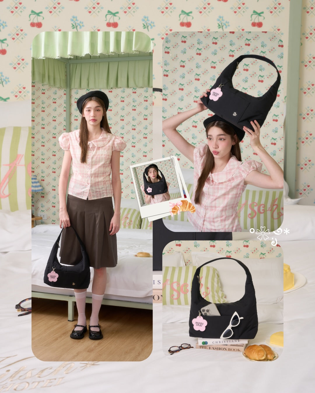 <預訂> 泰國小眾品牌🇹🇭 超人氣大容量防水手提袋 (附贈花朵裝飾配件) | 七色入