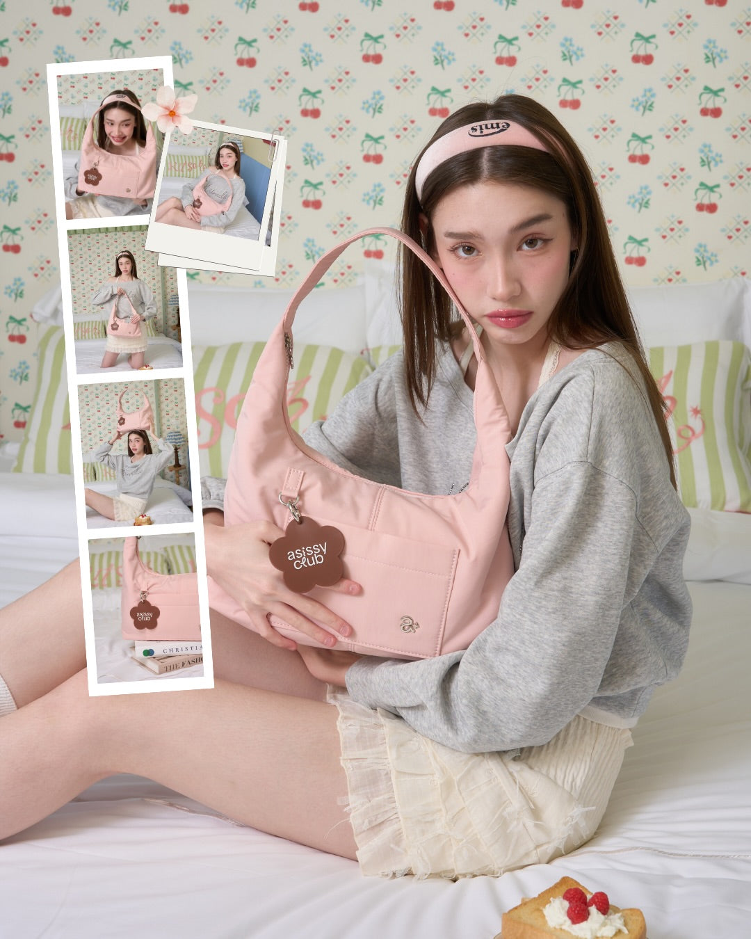 <預訂> 泰國小眾品牌🇹🇭 超人氣大容量防水手提袋 (附贈花朵裝飾配件) | 七色入