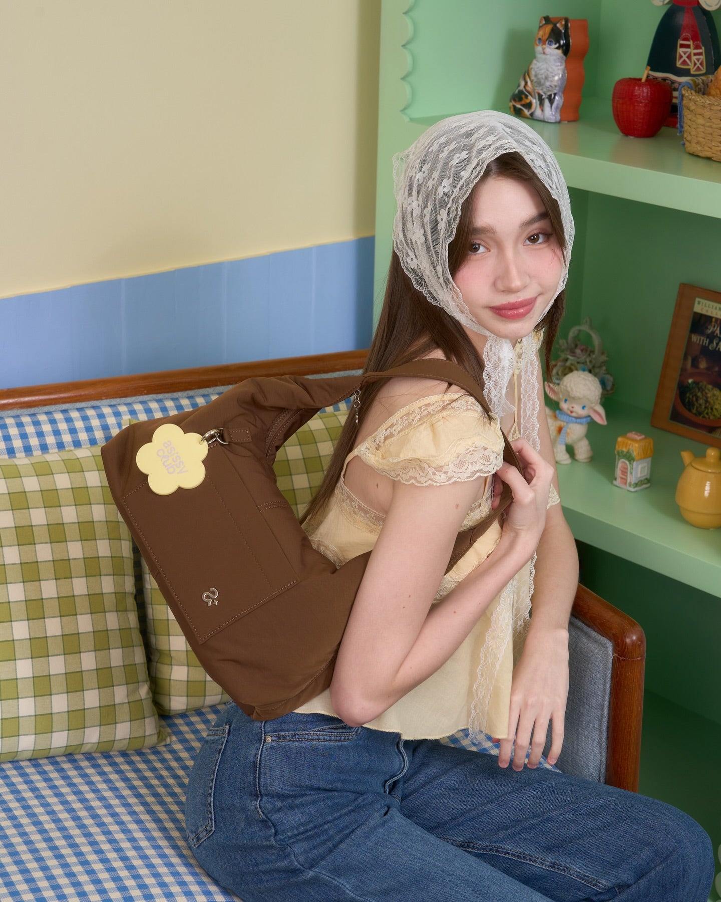 <預訂> 泰國小眾品牌🇹🇭 超人氣大容量防水手提袋 (附贈花朵裝飾配件) | 七色入