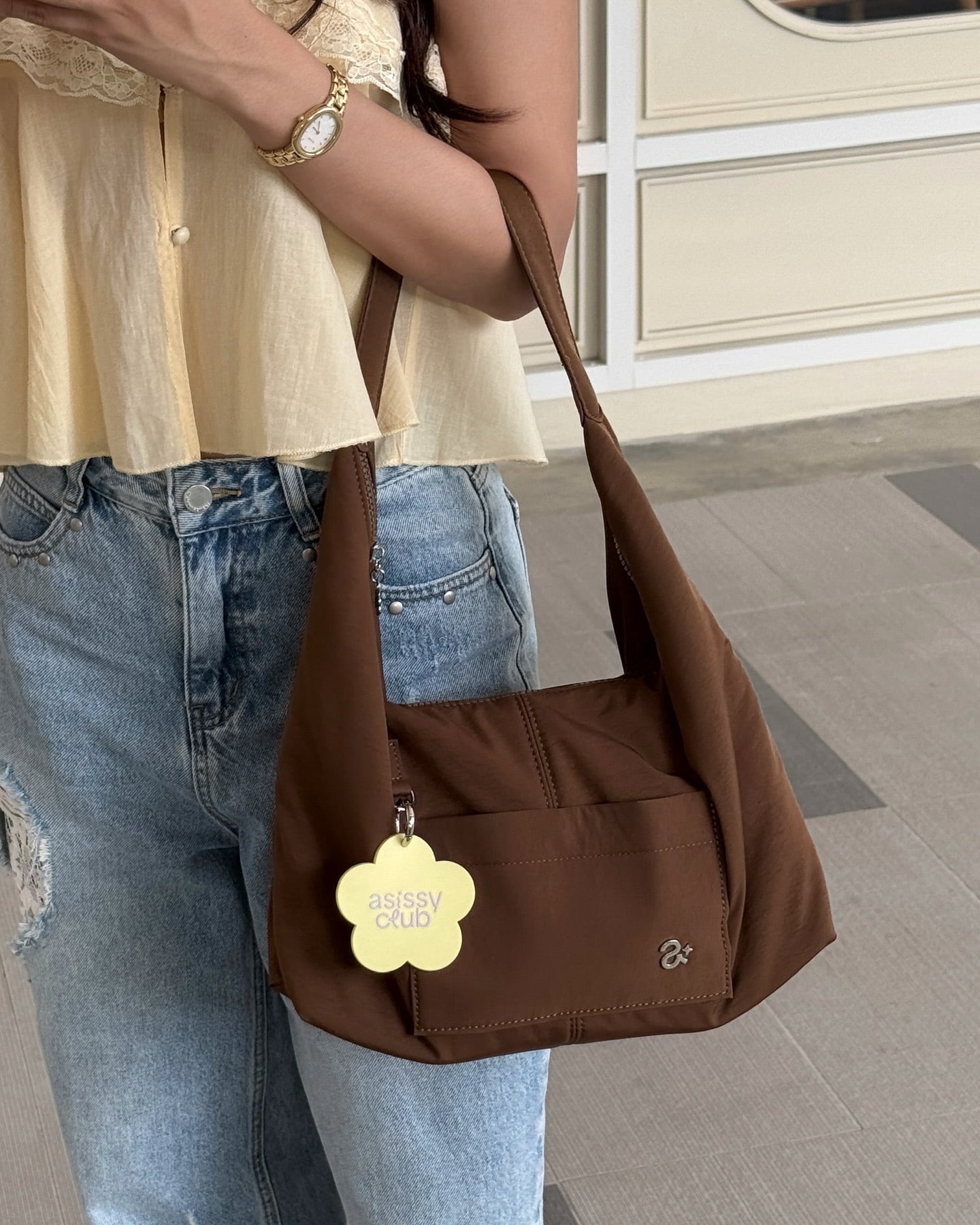 <預訂> 泰國小眾品牌🇹🇭 超人氣大容量防水手提袋 (附贈花朵裝飾配件) | 七色入