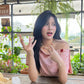 <預訂> 泰國小眾品牌🇹🇭 3-Ways心形紐扣可調較花花上衣 | 兩色入