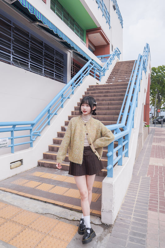 <現貨> 羊毛混紡針織冷外套｜兩色入