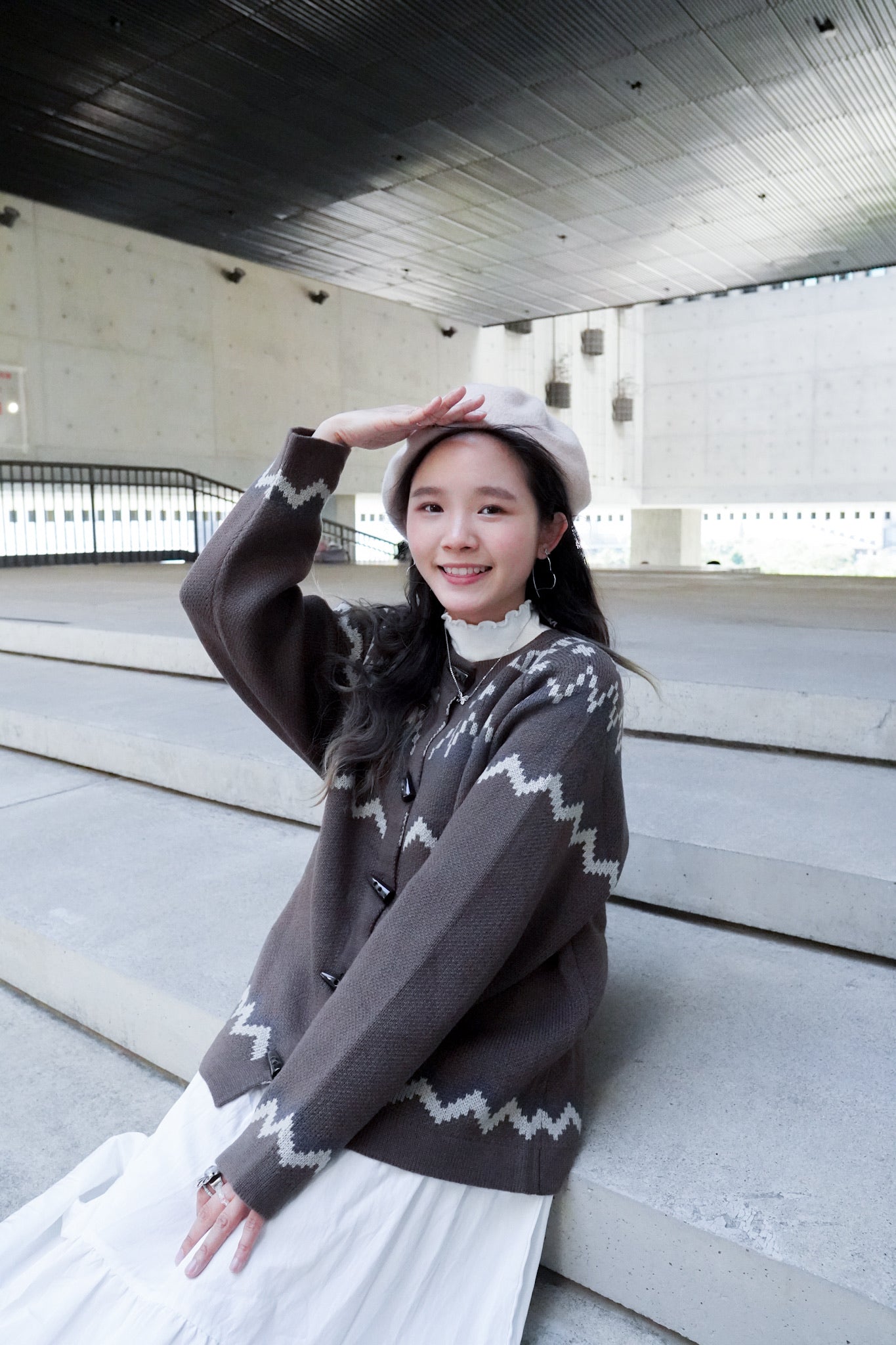 <預訂> 首批優惠♡羊毛牛角扣寬鬆針織開胸外套