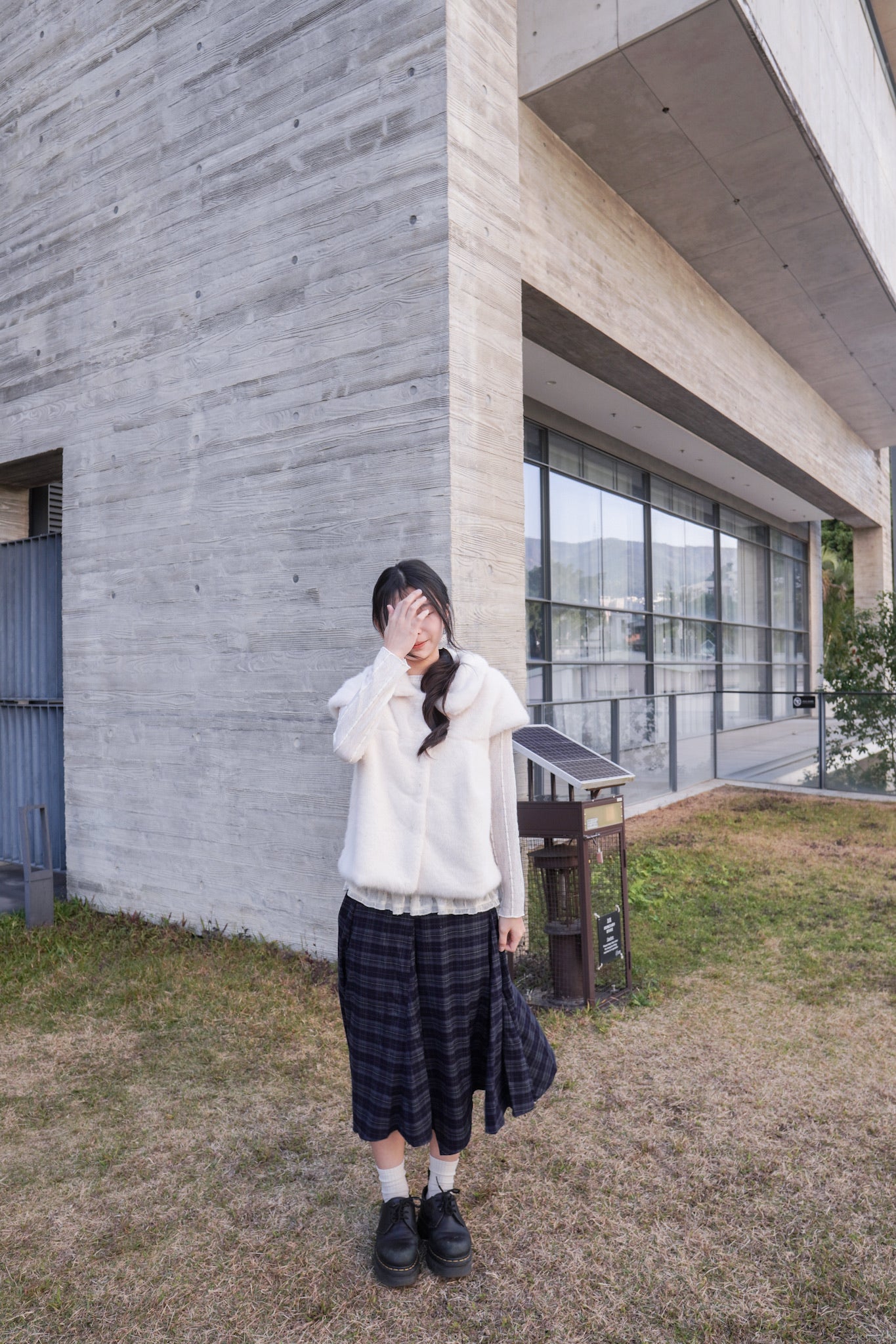 <現貨> 小眾毛茸茸短袖開胸馬甲外套