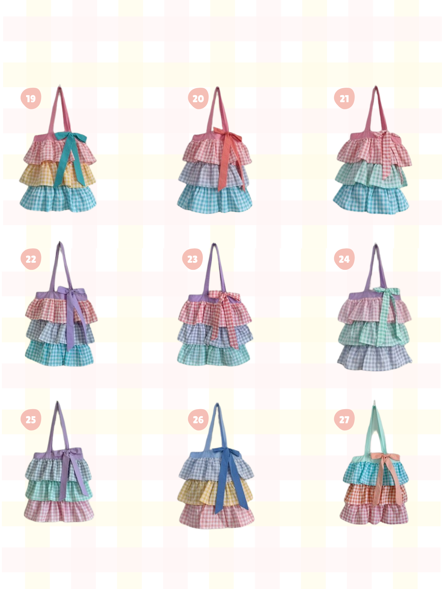 <預訂> 泰國人手製作🇹🇭 超人氣大容量三層蛋糕Tote Bag(內有小口袋) | 多色入