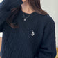 <預訂> 日本直送🇯🇵 U.S. POLO ASSN.刺繡logo絞花針織上衣 | 七色入