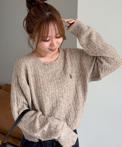 <預訂> 日本直送🇯🇵 U.S. POLO ASSN.刺繡logo絞花針織上衣 | 七色入