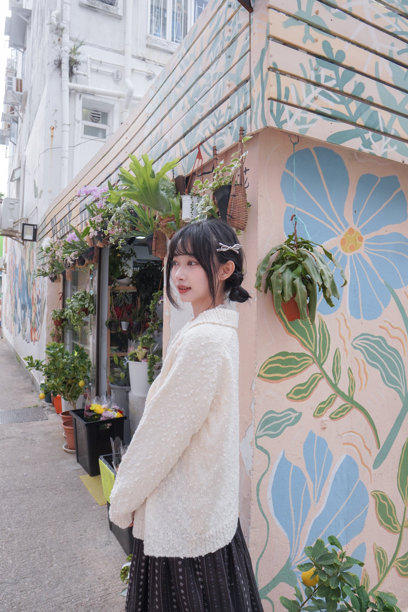 <現貨> BlingBling肌理紋波波針織上衣