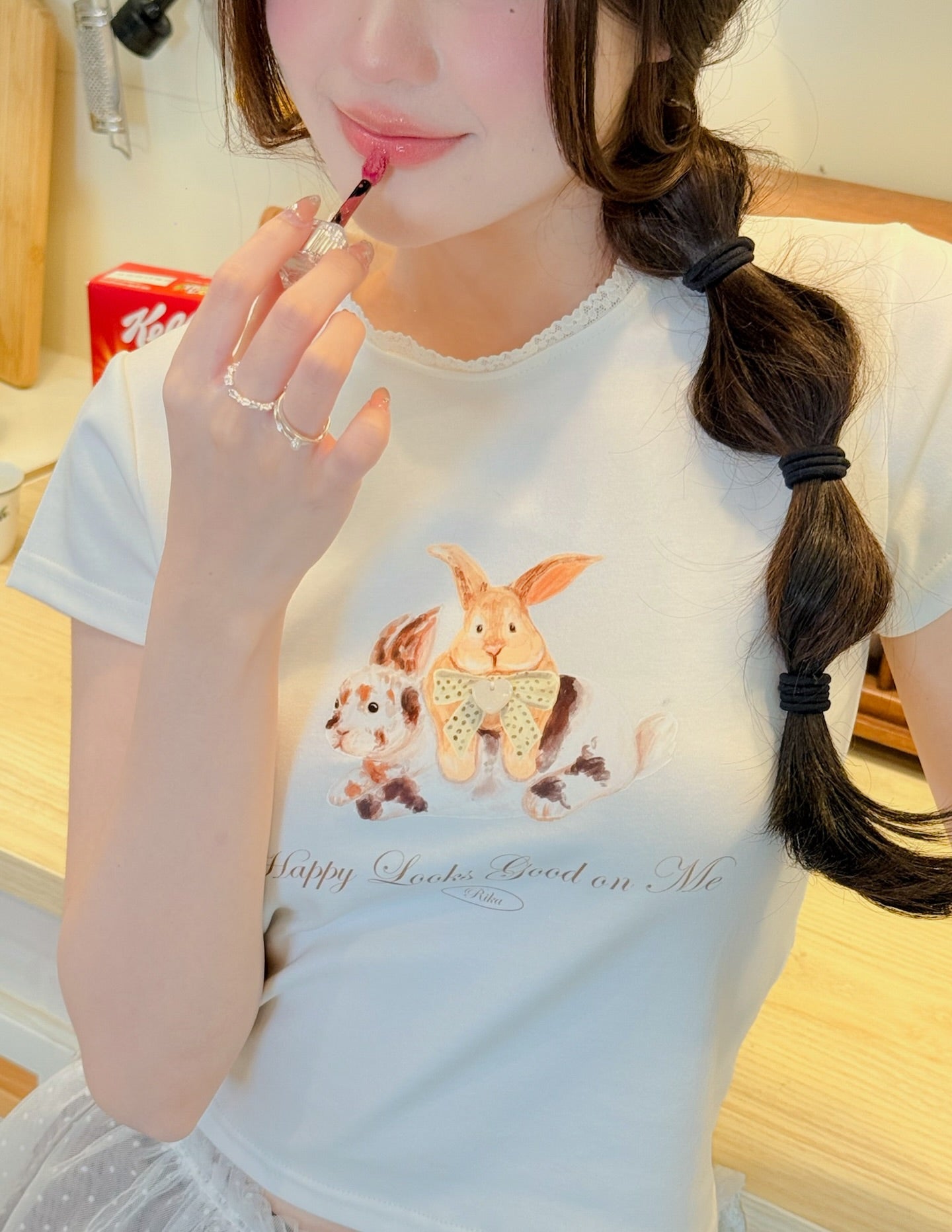 <預訂> 泰國小眾品牌🇹🇭 短袖小花領Crop top | 兩色入