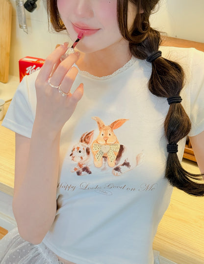<預訂> 泰國小眾品牌🇹🇭 短袖小花領Crop top | 兩色入