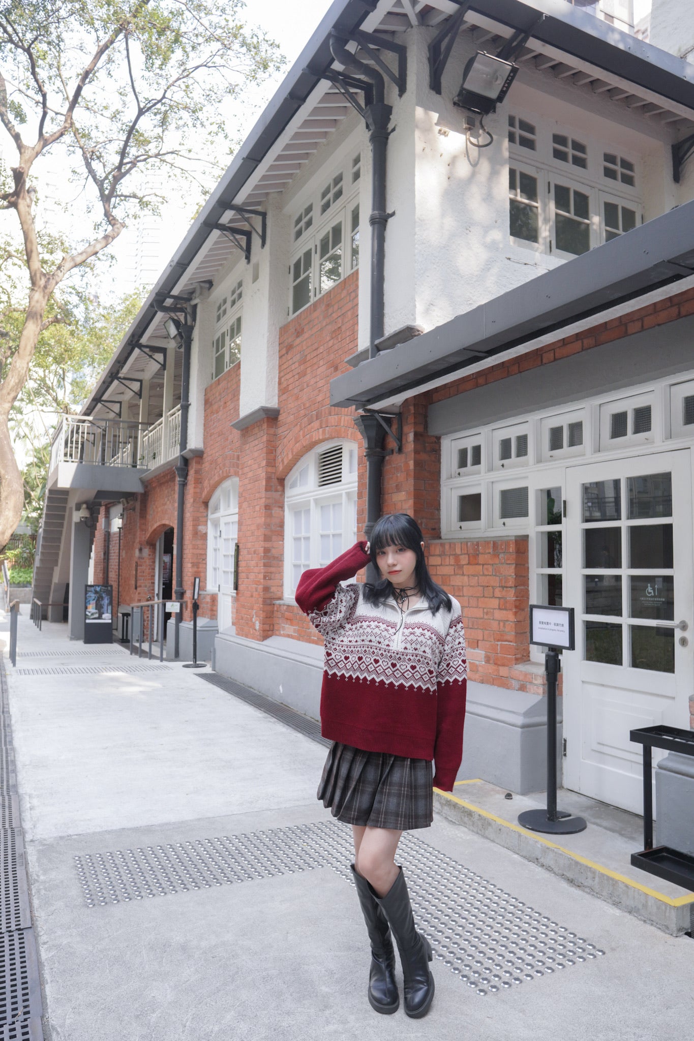 <現貨> 聖誕Party必入🎅🏻🌟北歐風半拉鍊針織長袖上衣