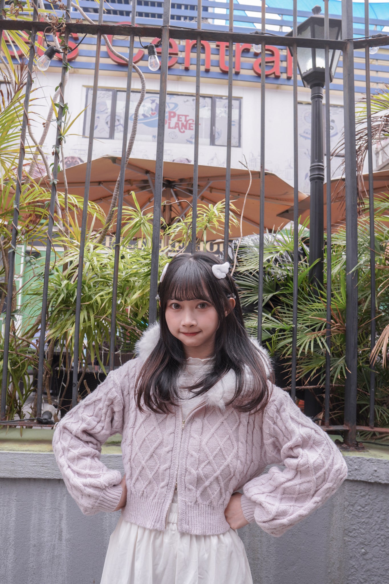 <現貨> 毛絨連帽麻花針織保暖外套 | 五色入